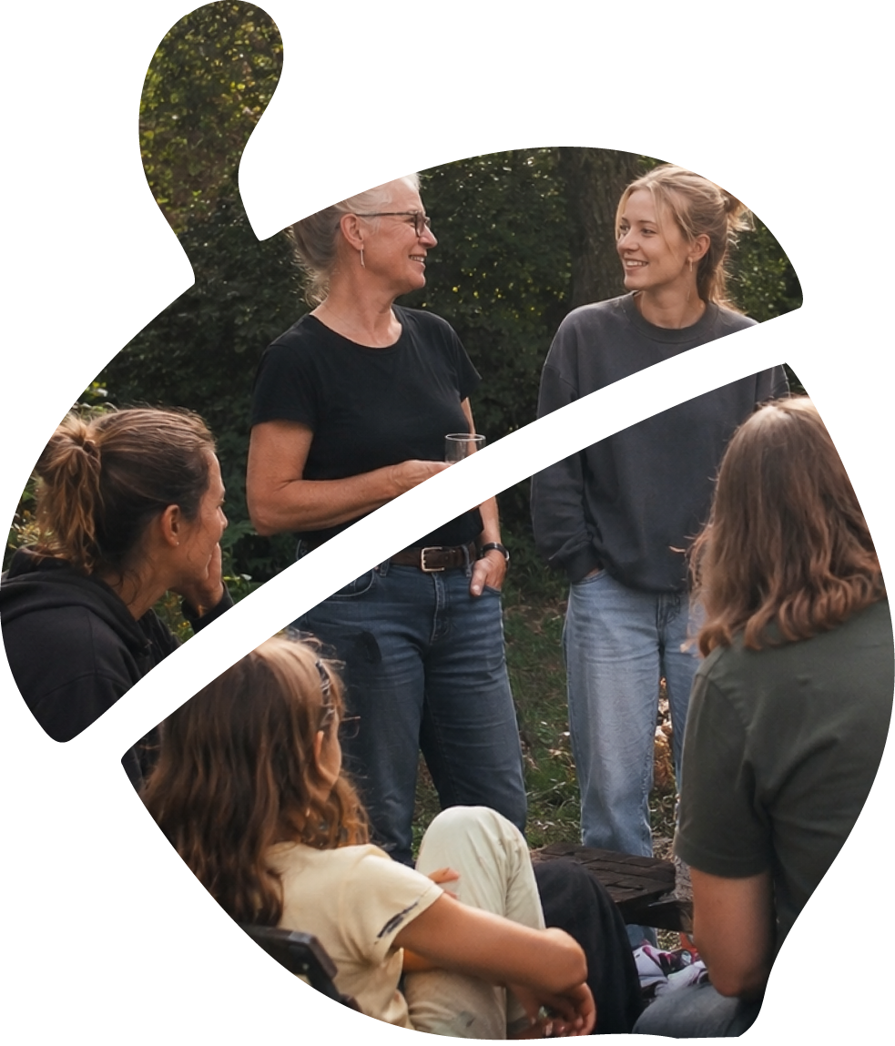Gemeinsame Krisenvorsorge durch Austausch, Nachbarschaftshilfe und gegenseitige Unterstützung.